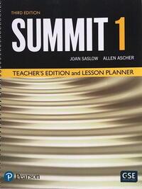 Summit 3Ed Teacher's Book Ed Lesson Planner Level 1